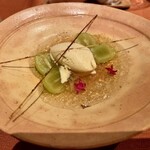 THE HIRAMATSU HOTELS&RESORTS - シャインマスカットとアーモンドのムース　グラス　マール添え