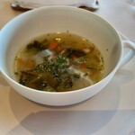 THE HIRAMATSU HOTELS&RESORTS 熱海 - お野菜とアオサとベーコンのミネストロネ