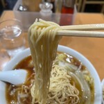 玉泉亭 - ■ランチBセット（サンマーメン＋半チャーハン）￥1,150  ※　細麺と醤油（とんこつ？）ベースのスープに、肉・野菜にとろみを付けたあんかけそば。少し食べにくいスープ碗に入ったチャーハンは、コメやや固め・油少な目・パラパラ系。