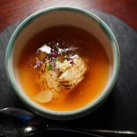 THE SODOH HIGASHIYAMA KYOTO - 近江鴨と伝助穴子の炙り 百合根のスープ