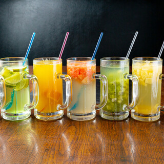 果肉を楽しめるチューハイ♪飲み放題付女性限定コースも◎