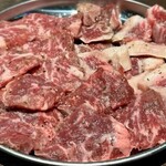 おはこ - 赤身。ハラミ、中落カルビ