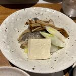 Shunshiki Shu Akaishi - 煮物は石鯛をポン酢でいただきました。