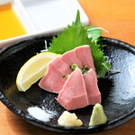 Meat sashimi tongue