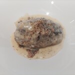 ヒサオズキッチン - ハンバーグチーズフォンデュソース