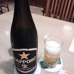 Kameya Issuitei - サッポロビール中瓶￥735（H25.11.10撮影）