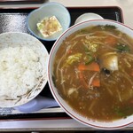 Kanoya Shiyokudou - 野菜あんかけラーメン定食