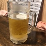 もつ焼き エンジン - 生ビール