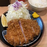 とんかつ檍 - 上ロースかつ定食　ライス大盛り