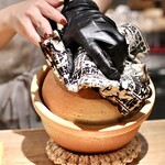 Tameiki Sanbyou - 松茸と三つ葉の土鍋ご飯