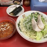 みんみん - 昼定食 つけ麺定食（つけ麺＋のり巻き付）￥800＋麺大盛￥150