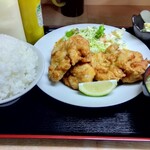白龍ラーメン - から揚げ定食　850円