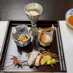 Nihon Ryouri Echizenkani Ryouri Yanagimachi - 季節の前菜