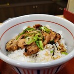 なか卯 - 鶏の照り焼き丼 御飯大盛 味噌汁 京風つけもの810円