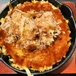 お好み焼き 焼きそば 粉もん太郎 - ふかふか生地。