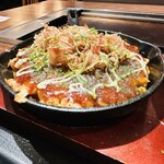 Okonomiyaki Yakisoba Konamon Tarou - 青のり一味マヨでデコる。