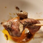 焼肉牛印 - サーロインのトリュフ焼きすき