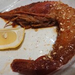 カウンター焼肉かるび - 肉屋のエビ刺身