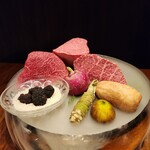 焼肉牛印 銀座店 - 本日のお肉とお野菜