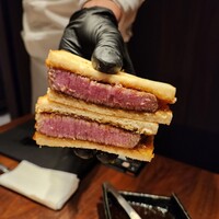 焼肉牛印 銀座店 - シャトーブリアンサンド