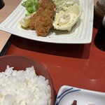 和食麺処サガミ - みそ煮込かきフライセット