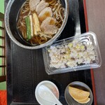 らっせいみさと そばの郷 - 鴨南蛮と栗ご飯