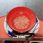 麺所　水野 - 二段ざる蕎麦の蕎麦の実のお粥