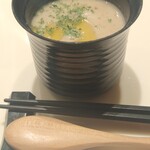 寿司とワイン サンチャモニカ - 栗のポタージュスープ〜