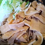 菅生パーキングエリア （下り線）フードコート - 肉おろし蕎麦1.5倍盛り