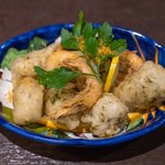 ピッツェリア　オオサキ - 芝海老フリットと生海苔のヅェッポリーニ