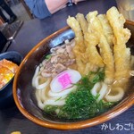 資さんうどん - かしわごぼ天