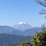 権現茶屋 - 伺った日の頂上からの富士山