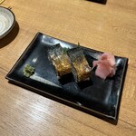 Yuukun - 〆の焼き鯖寿司。鰻も美味しいがこの日はタイムアウトで食べれず残念。