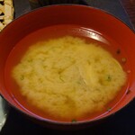 山荘無量塔 - 朝食：あさり味噌汁