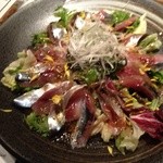 木温 - 秋刀魚と香味野菜のカルパッチョ