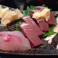 東銀座 江戸銀 - 201311　江戸銀　★日替刺身定食（限定10食）（700円）★刺身（左）