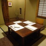 山荘無量塔 - 夕食（部屋食）：テーブルセッティング