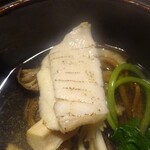 山荘無量塔 - 夕食：椀（九絵 土瓶蒸し 柚子 香母酢）