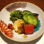 山荘無量塔 - 夕食：食事（香の物）