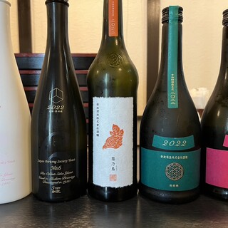 【日本酒】 备有从稀有品种到应季酒品的丰富酒品!