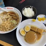 Marutakaya - ラーメン850円おでんセット400円