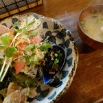 古民家 そらＣａｆｅ - 黒毛和牛ハンバーグランチ♪