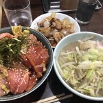 Nagasaki Saikan - じゃーん！全部大きい(￣▽￣)！スープも野菜山盛り！