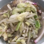 長崎菜館 - ちゃんぽんに乗ってる野菜のスープ。美味！