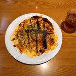 寅さん - お好み焼きランチ　ウーロン茶