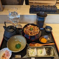 銀座かしわ - 20231117食べログで予約した鶏まぶしのランチコース