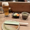 鳥仁 - 料理写真:御通しと生ビール