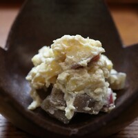 こにし家 - 白い豆腐を栗、こんにゃく、さつまいもと和えた