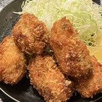 八丁堀 朋 - カキフライ5個定食1600円