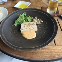 グランド キッチン - オマール海老と茸のテリーヌ/茸のマリネとオマール海老のクリーム